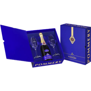 Champagne Pommery Coffret + 2 glazen Brut
